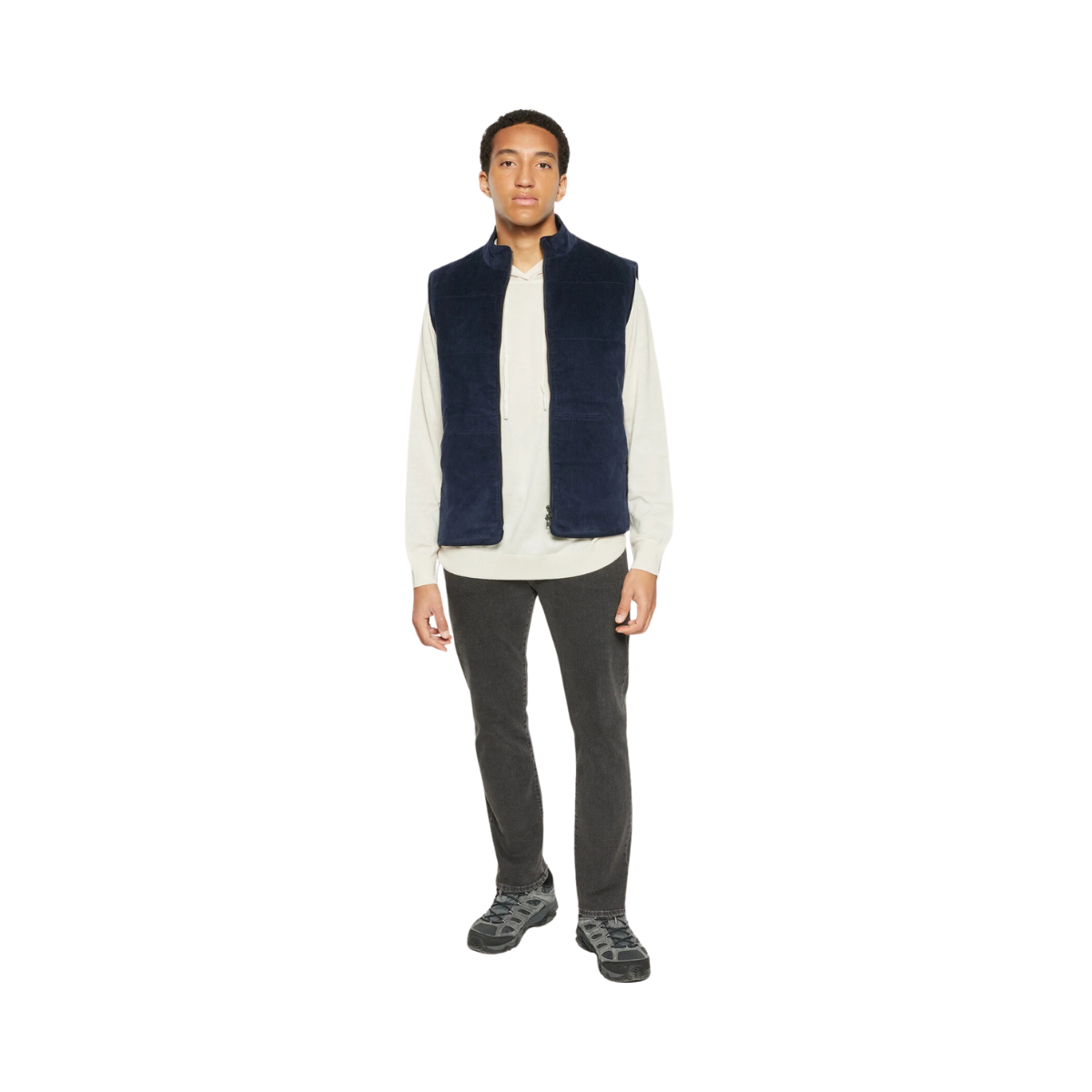 11-Wales Corduroy Vest - Navy