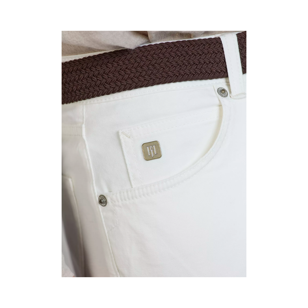 5-Pkt Diamond Stretch - Off White