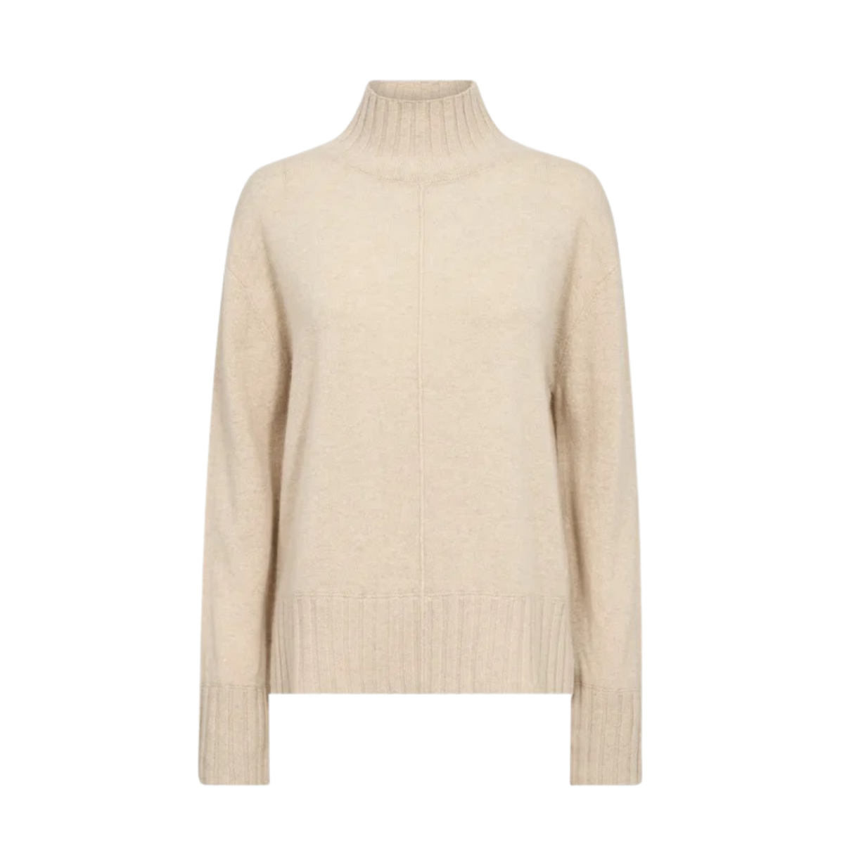 MMAima Cashmere Highneck Knit - Oxford Tan