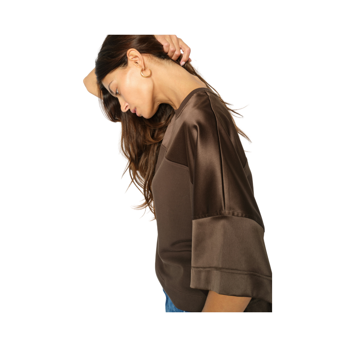 MMLela O-SS Satin Sweatshirt - Delicioso
