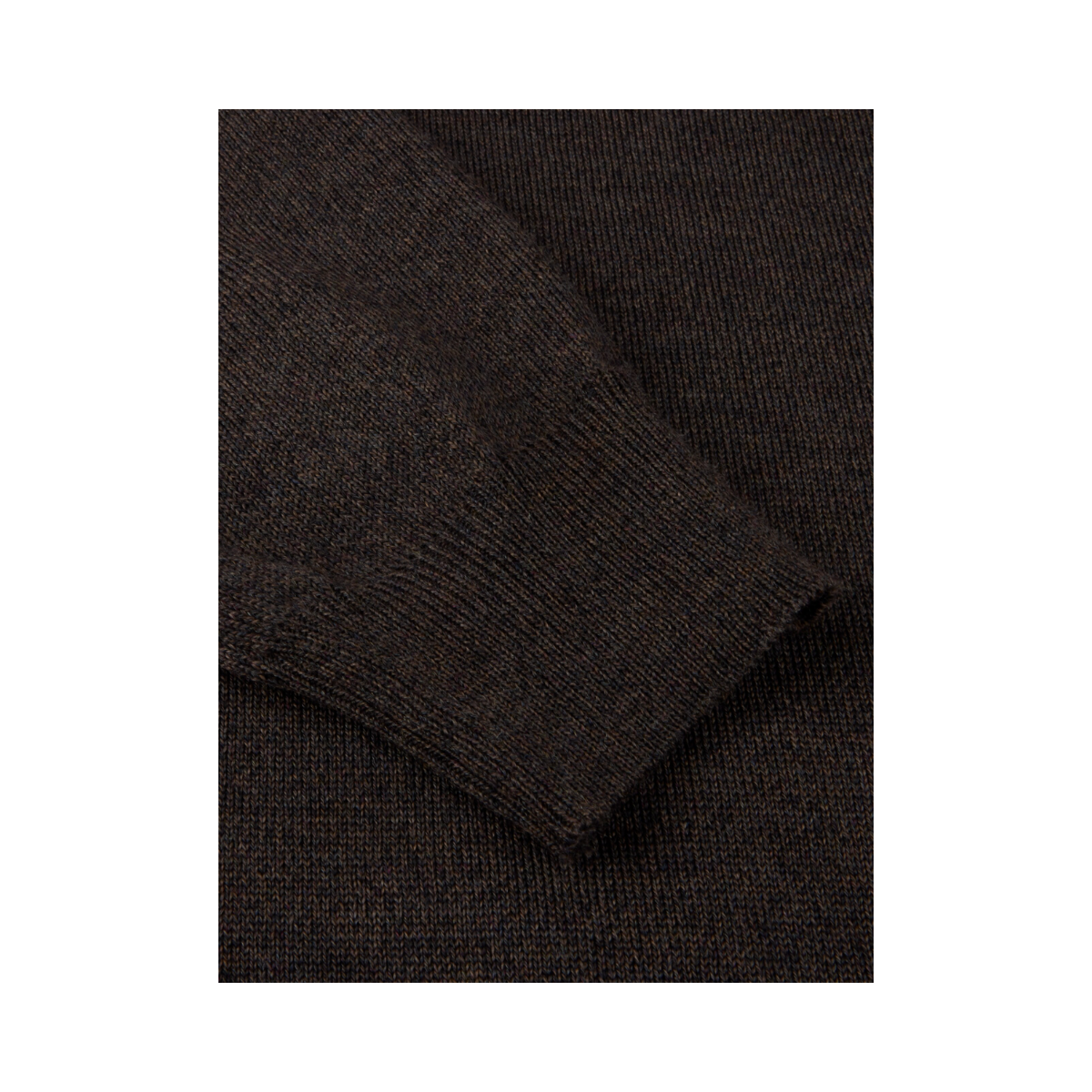 Pullover Knitted Roll Neck - Dark Brown