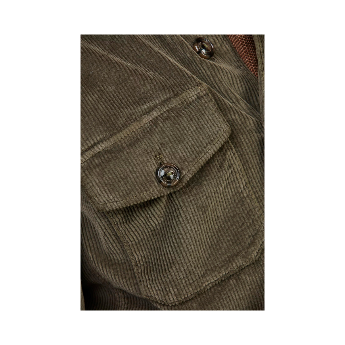 8W Corduroy Overshirt - Dark Green