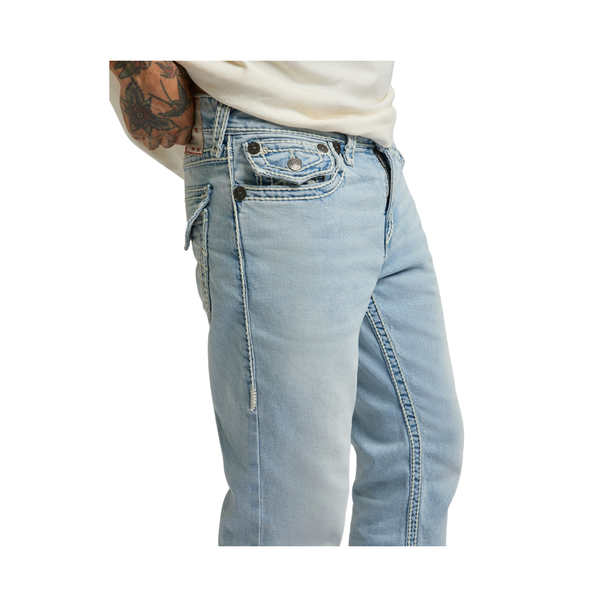 Ricky Sn Flap - JMCL Coastline Ash Light Wash