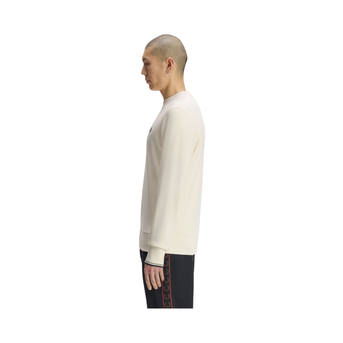 Crew Neck Sweatshirt - Ecru/Seagrass