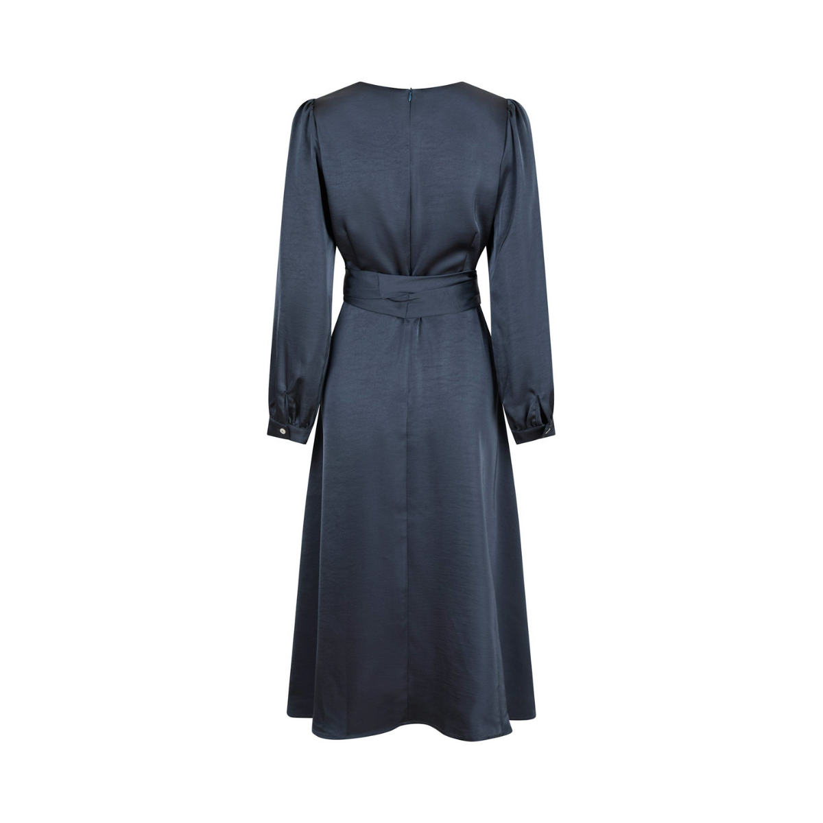 Rimini Heavy Sateen Dress - Navy