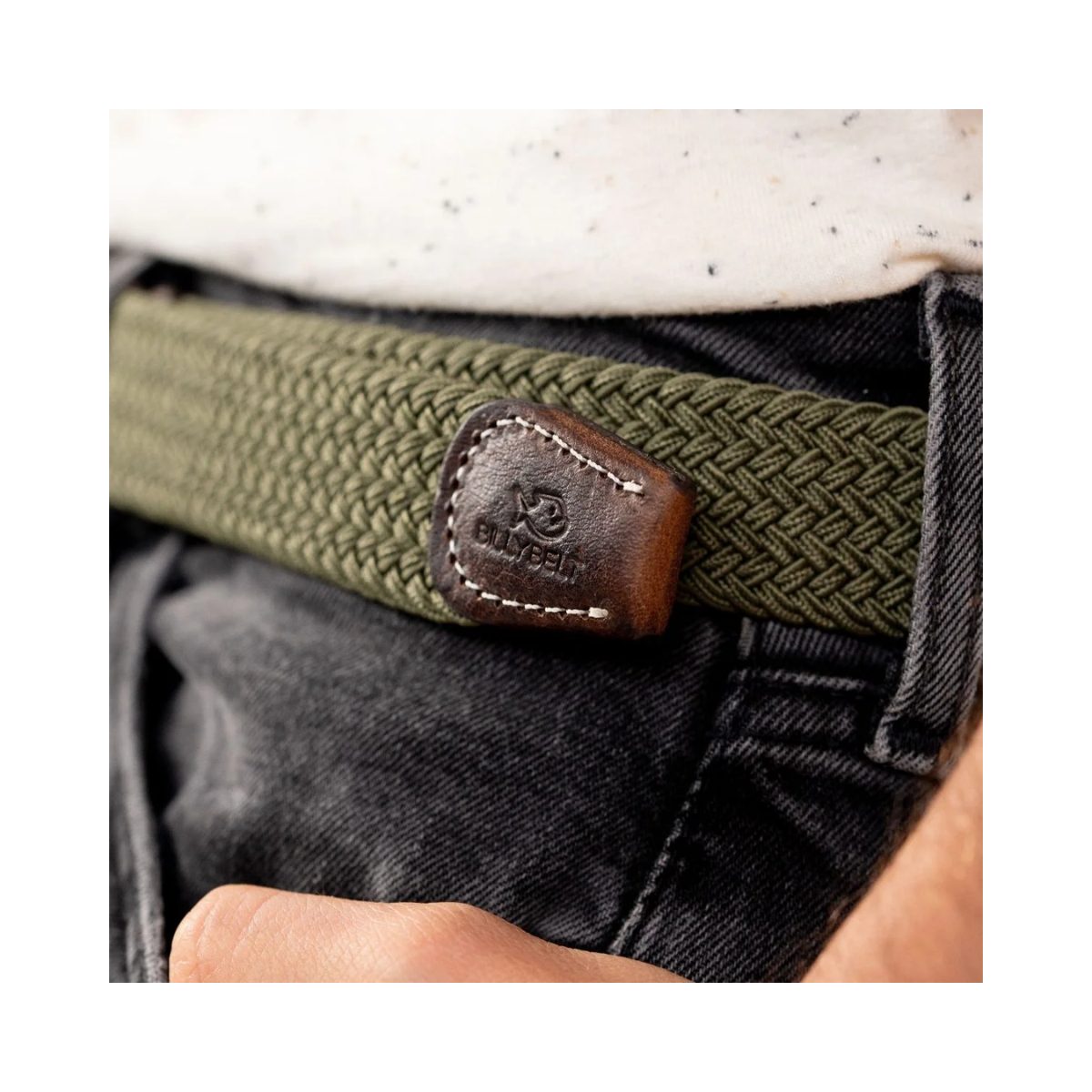 Woven Belt - Green Army