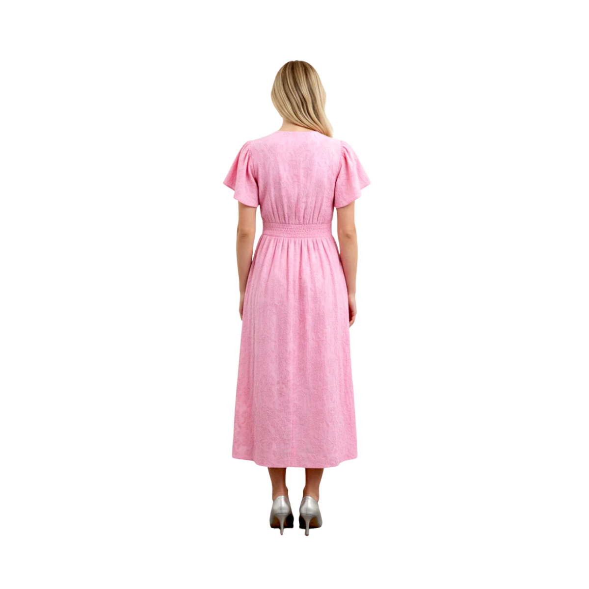 Marte Dori Embroidery Dress - Bright Lilac
