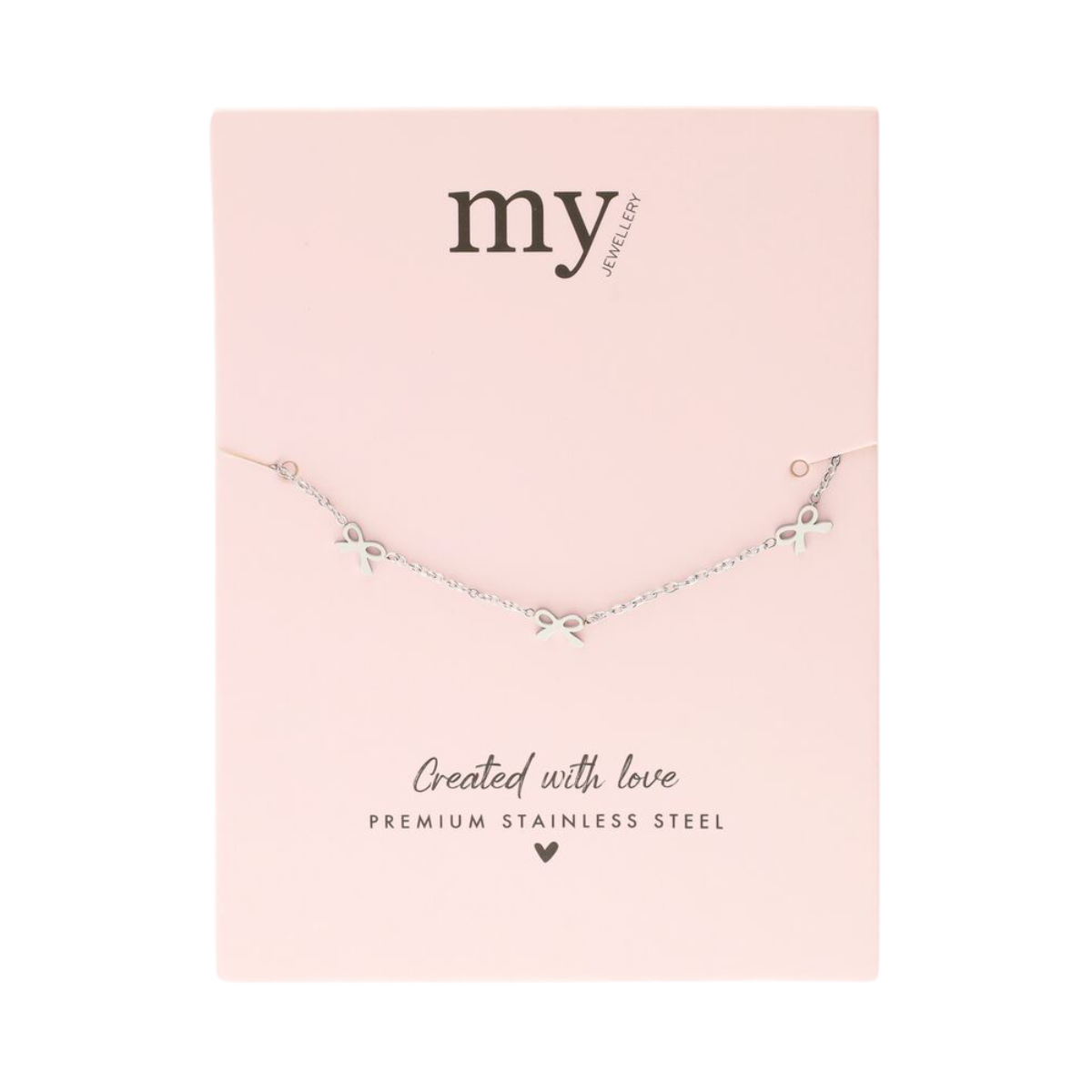 Bracelet with mini bows - Silver