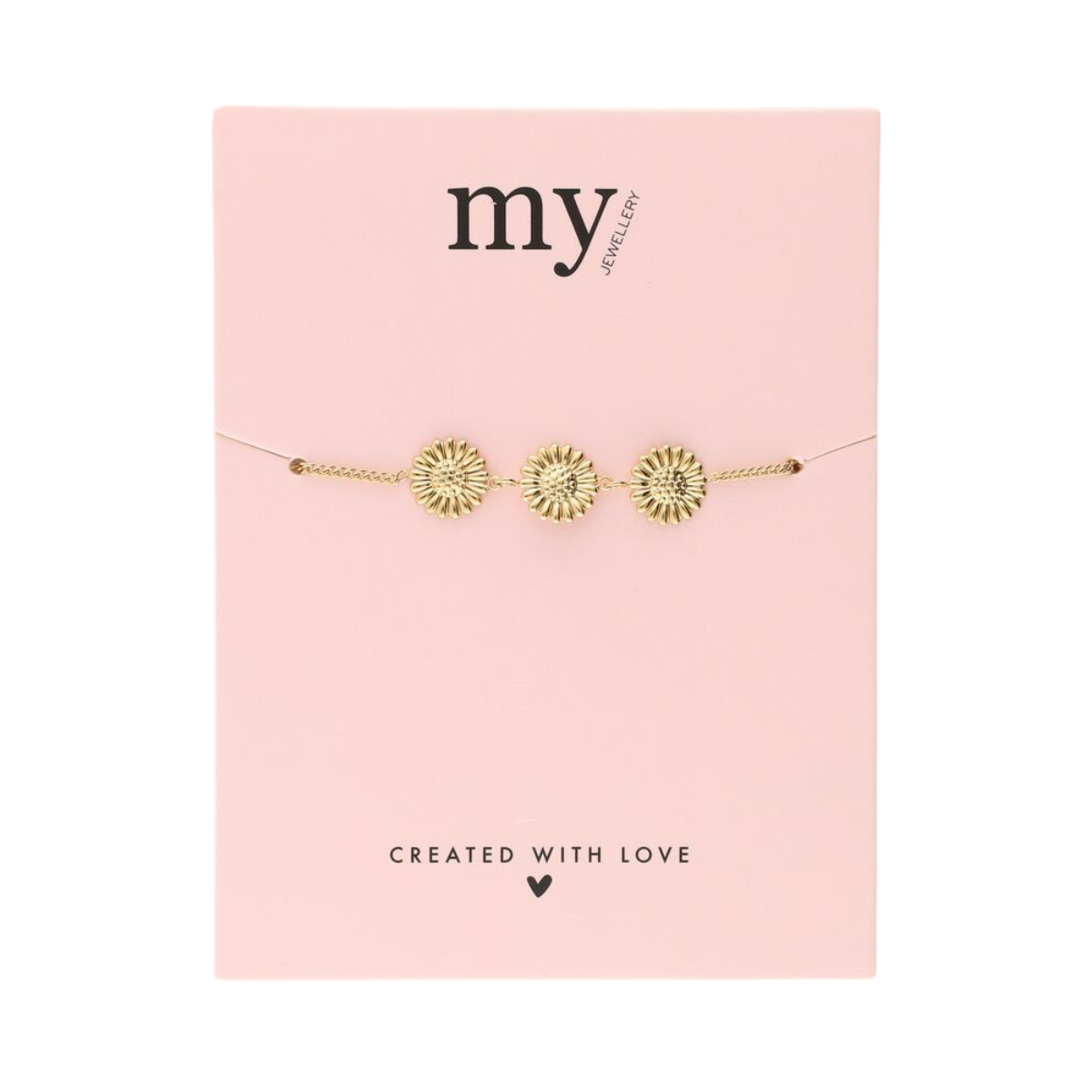 Bracelet sunflowers - Gold