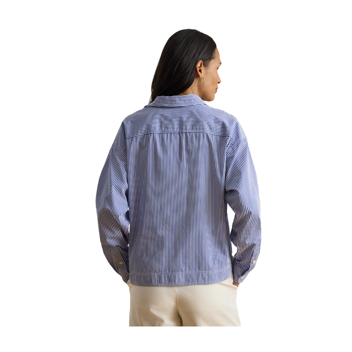 Woven Sport Shirt - Blue/White