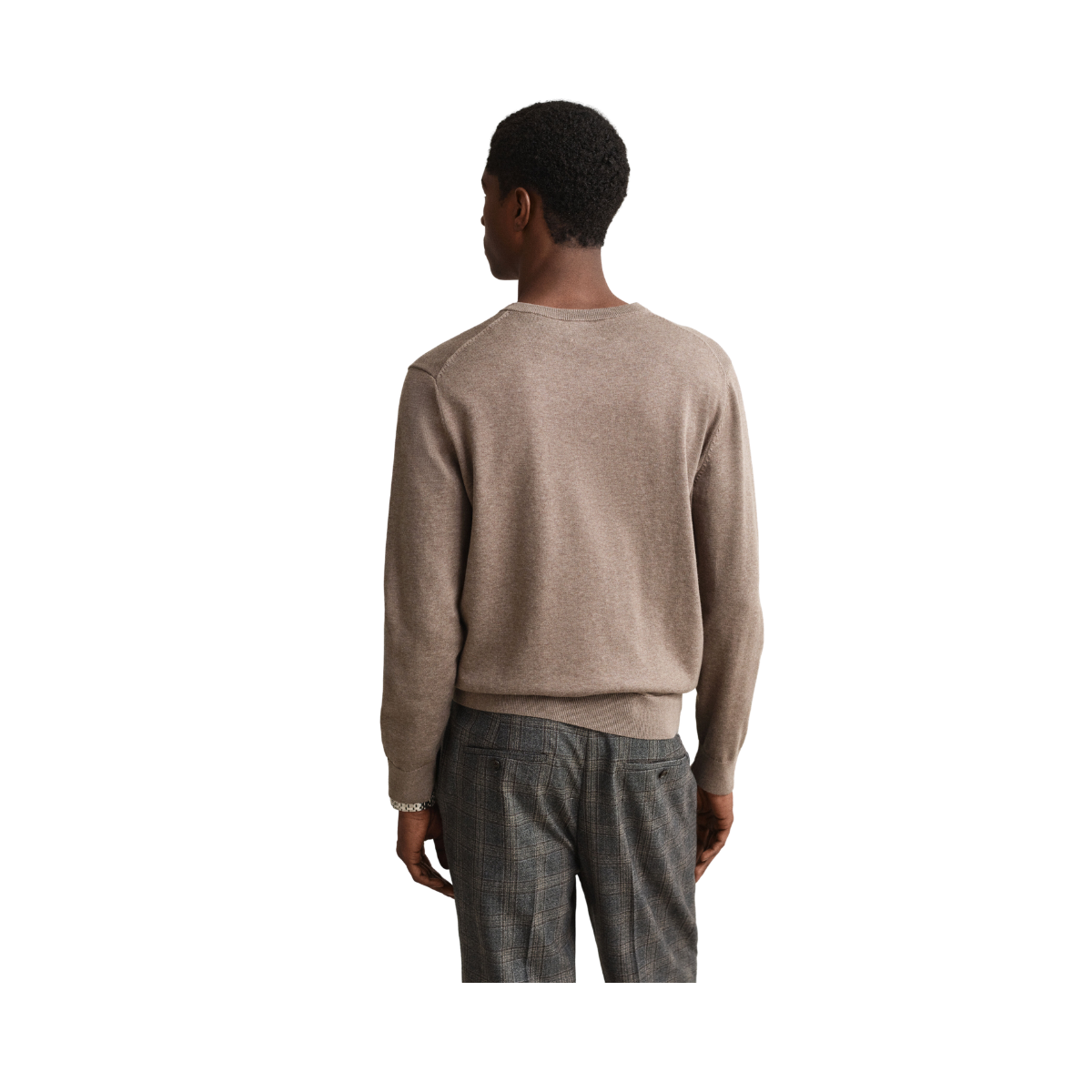 Cotton Sweater - Dark Hazelnut Melange
