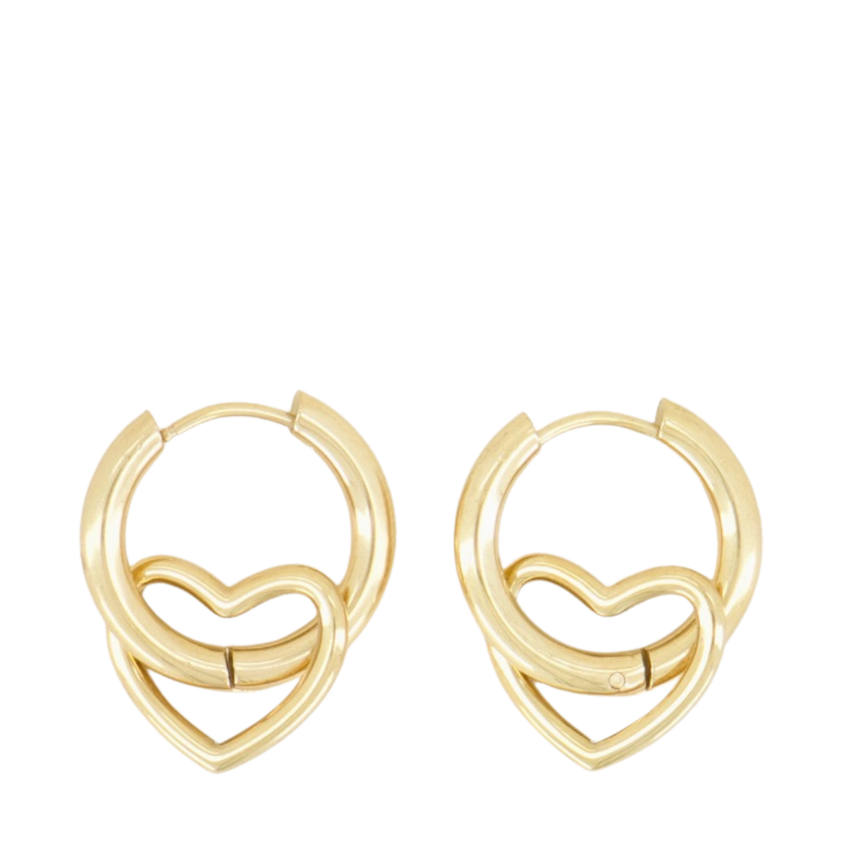 Oorringen Met Open Hartje - 1200 Gold