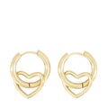 Oorringen Met Open Hartje - 1200 Gold