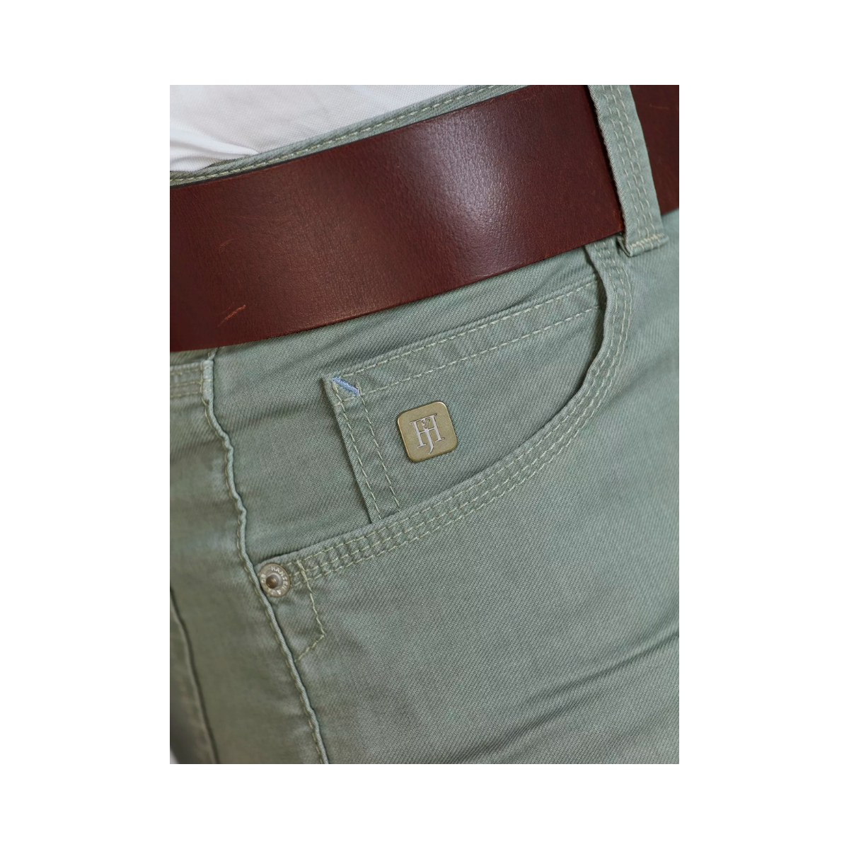 5-Pkt Twill Melange - Green