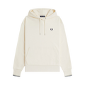 Tipped Hooded Sweatshirt - Ecru