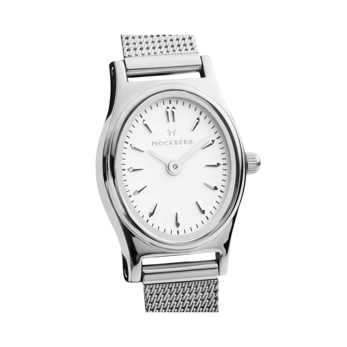 Retro Mesh Silver Watch - Silver