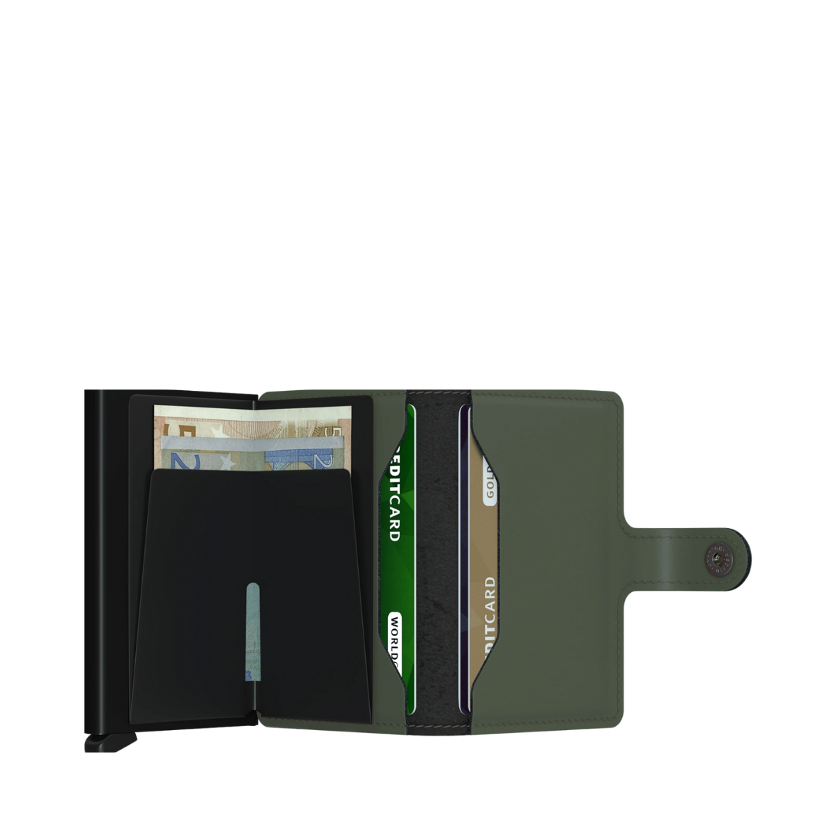 Miniwallet Matte - Green & Black