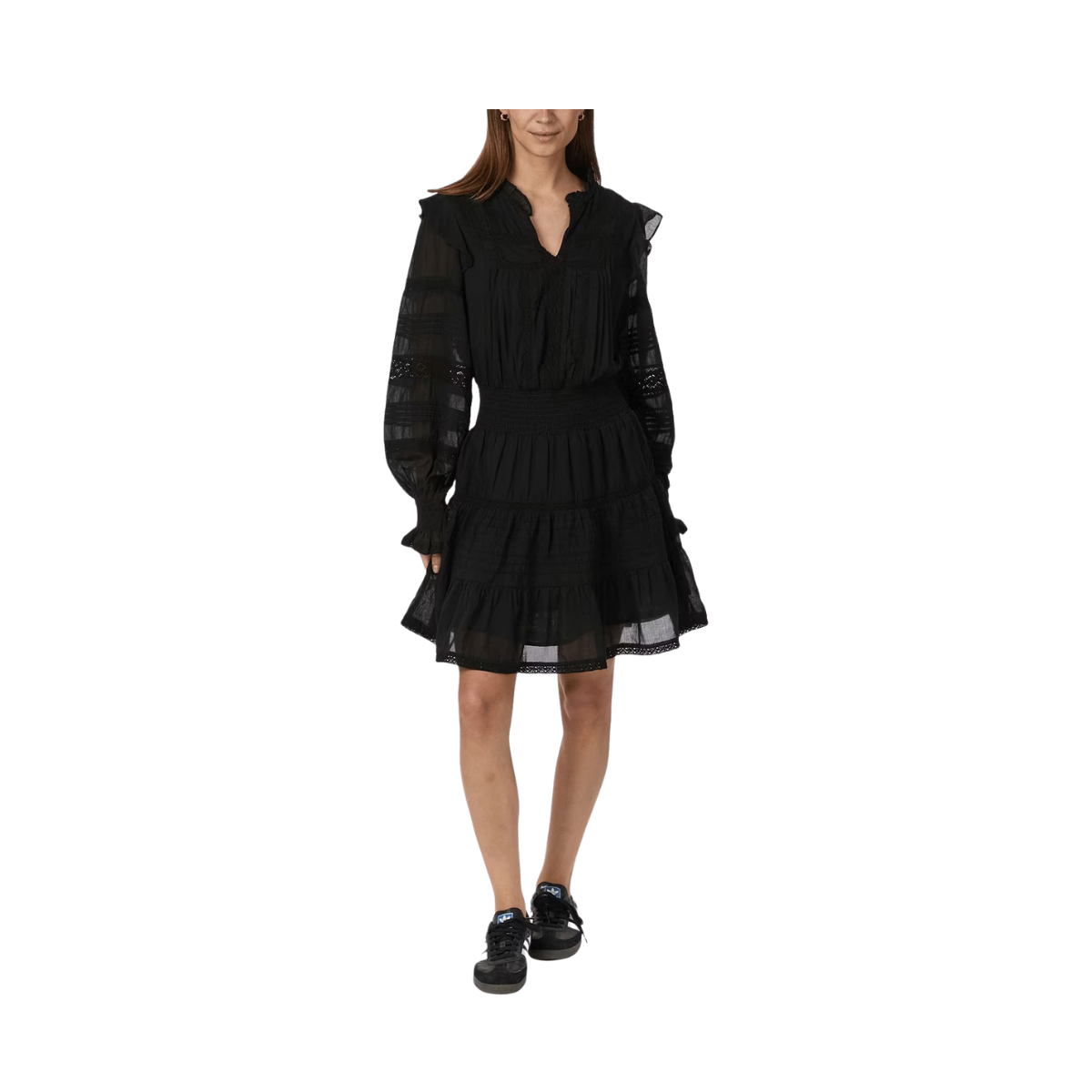 Aran S voile Dress - Black