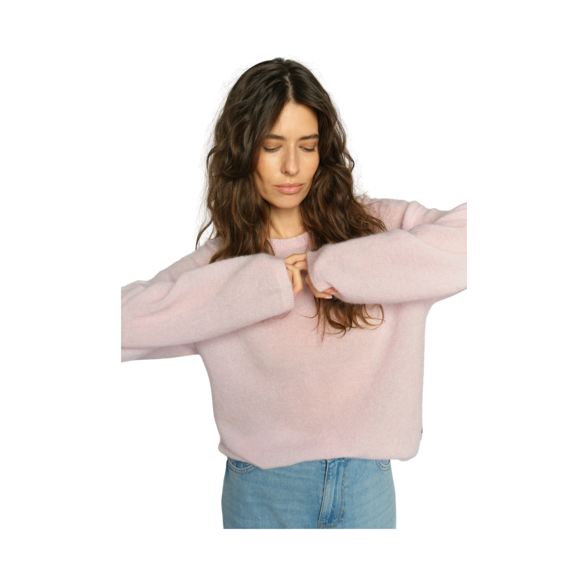 MMMape O-Neck Knit - Ballet Slipper