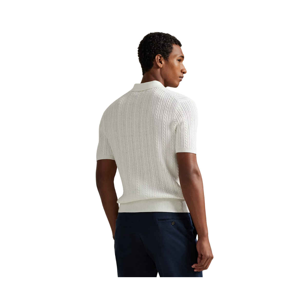 Sweater Pullover - Deckwash White W/ Navy Pp