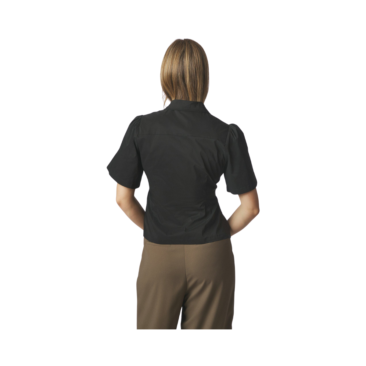 Balara Poplin Shirt - 100 Black