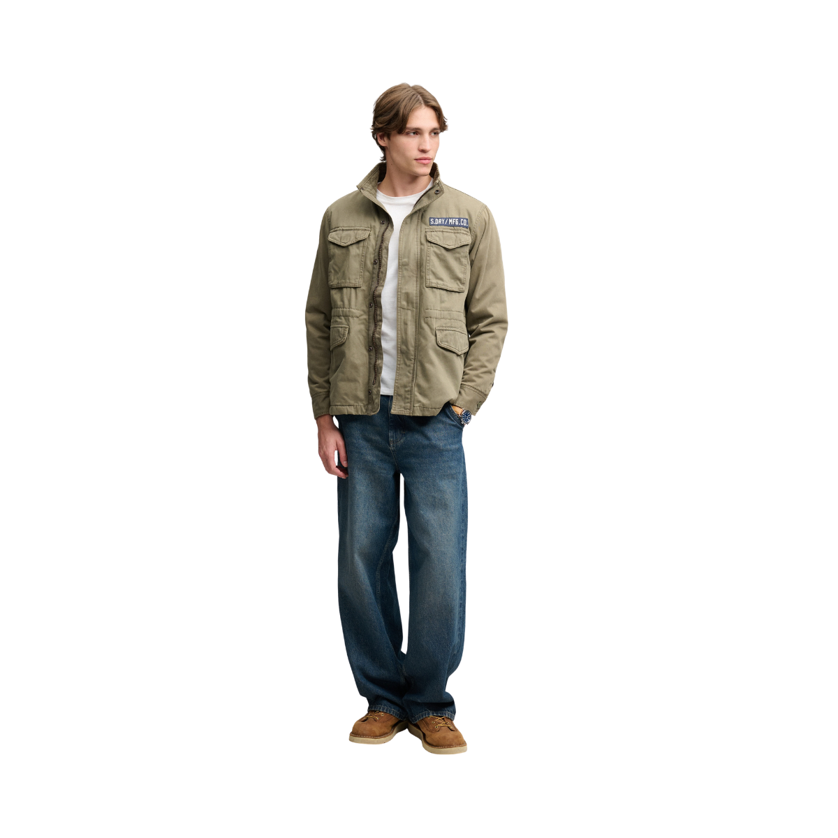 Military Borg M65 Jkt - GVK Washed Khaki