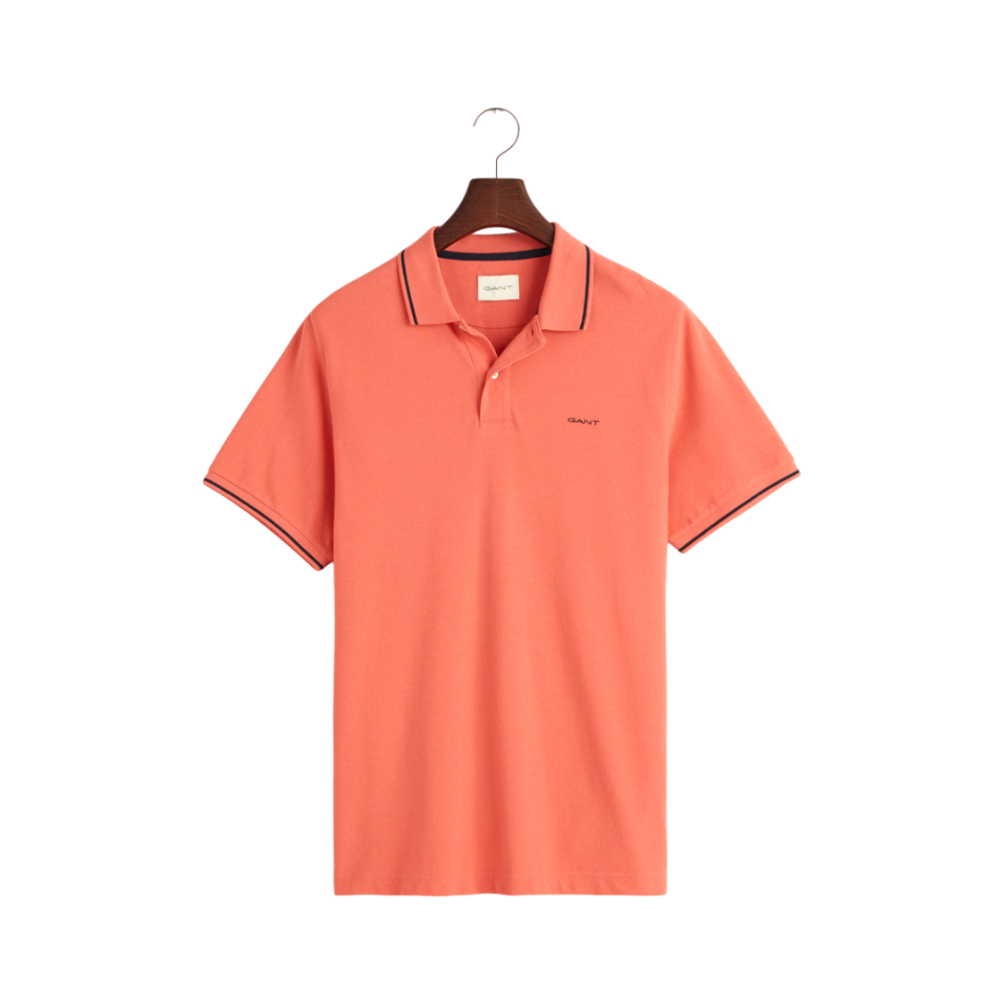 Tipping SS Pique Polo - Pink