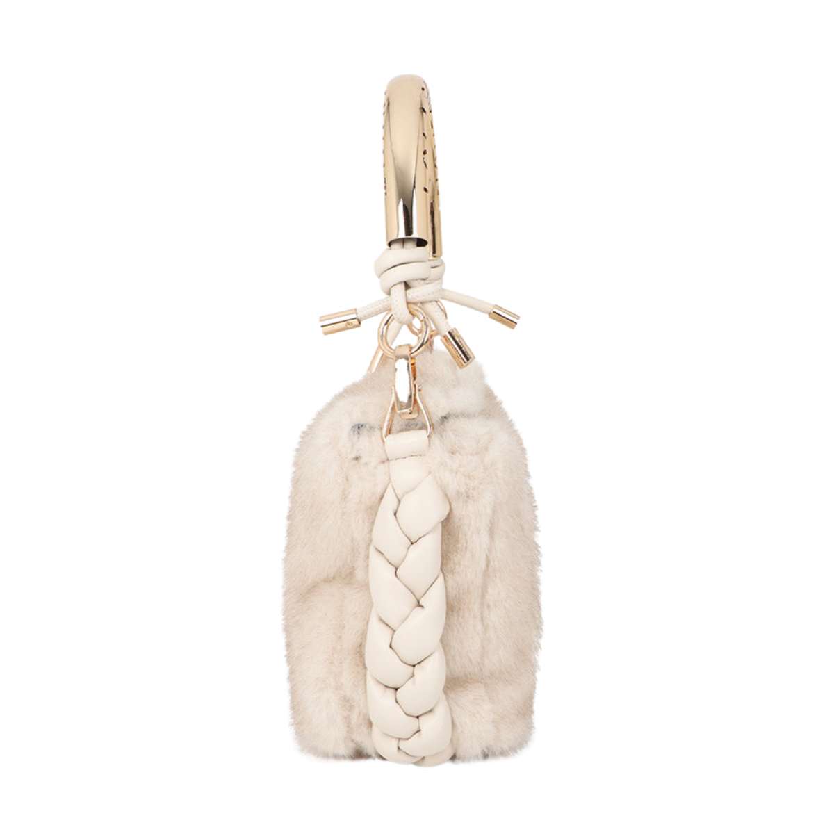 Small 1981 Hair Shoulder Bag - Ecru