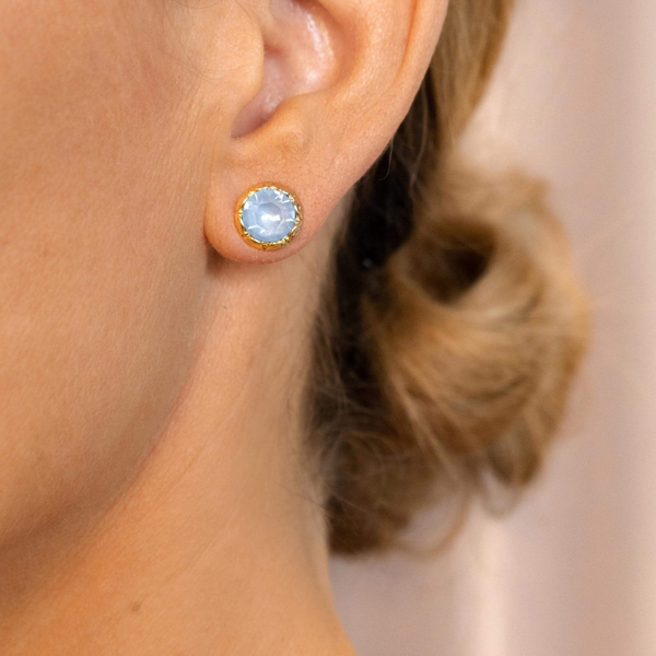 Miss Victoria Stud Earrings - Blue