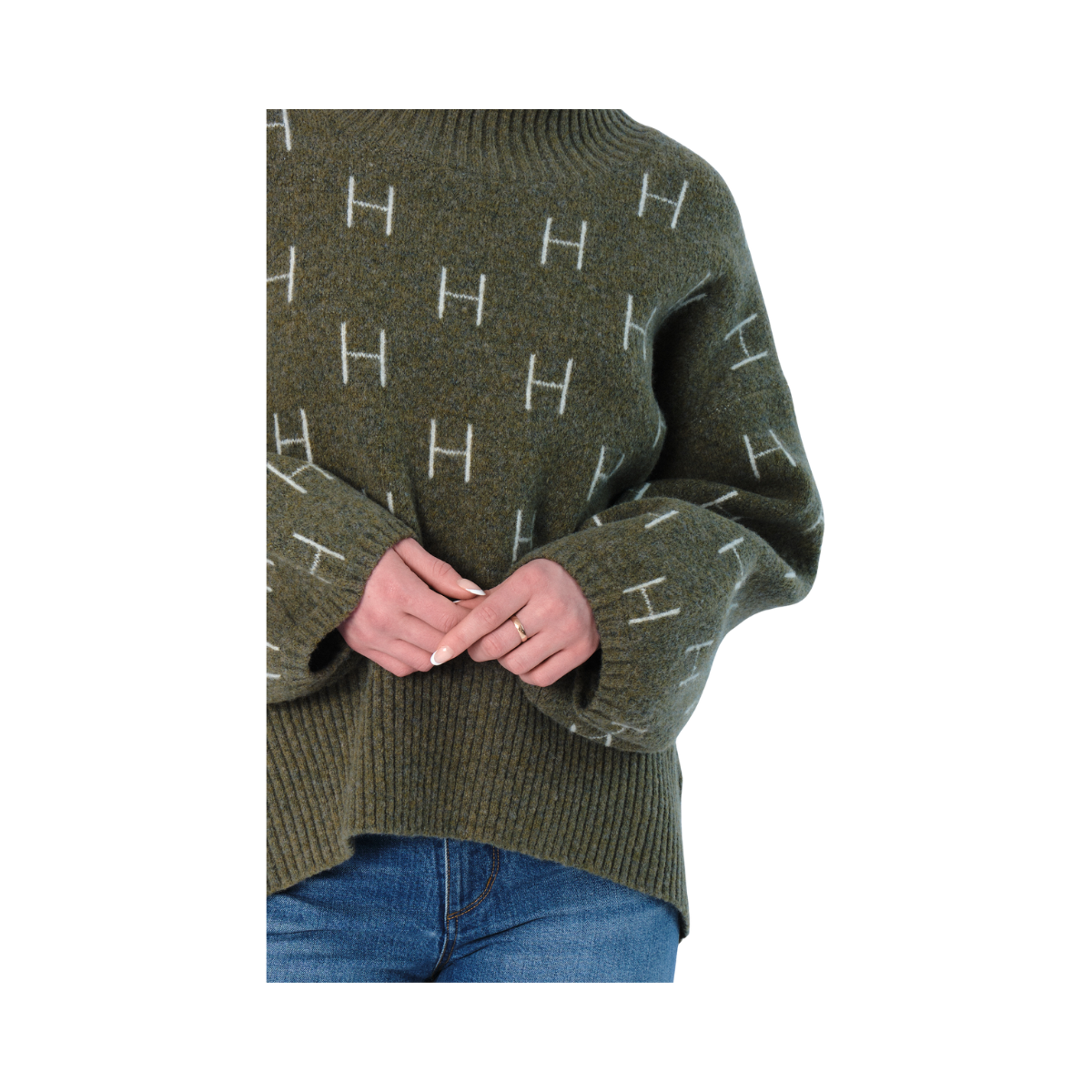 Fam Short Sweater - Winter Moss