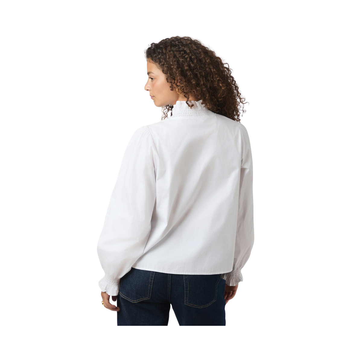 Brielle Solid Shirt - White