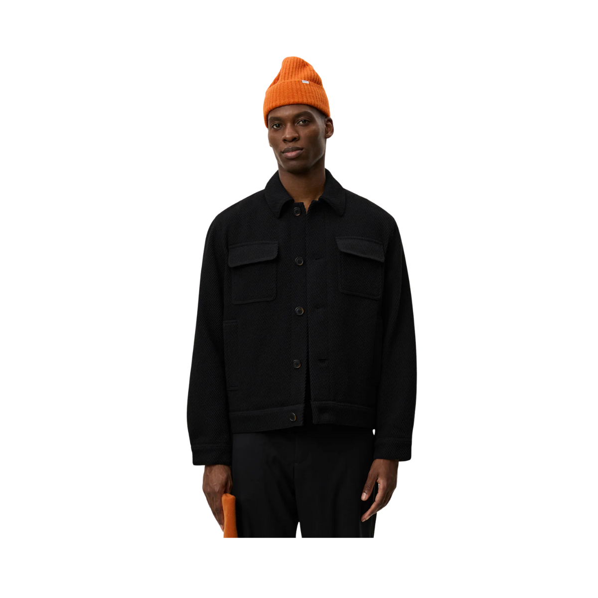 Nash Twill Wool Jacket - Black