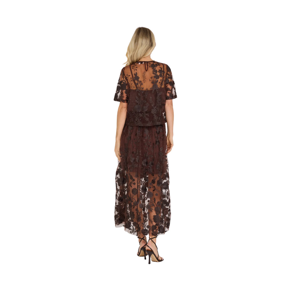 Fuschia Skirt - Dark Brown