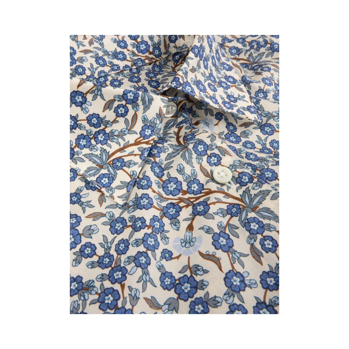 Siri Shirt - Blue Pattern