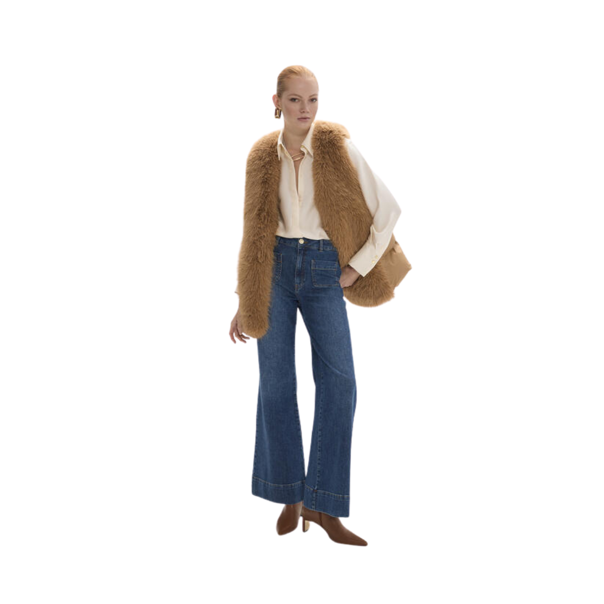 Regular Collar Shirt - 001 Ecru