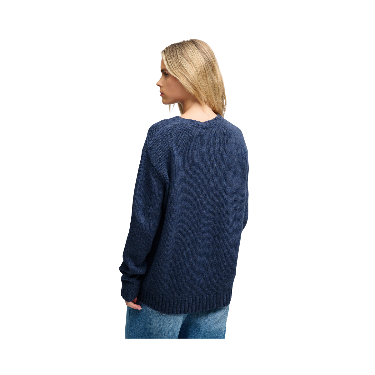 Heritage Intarsia Knit Jumper - 98T Eclipse Navy