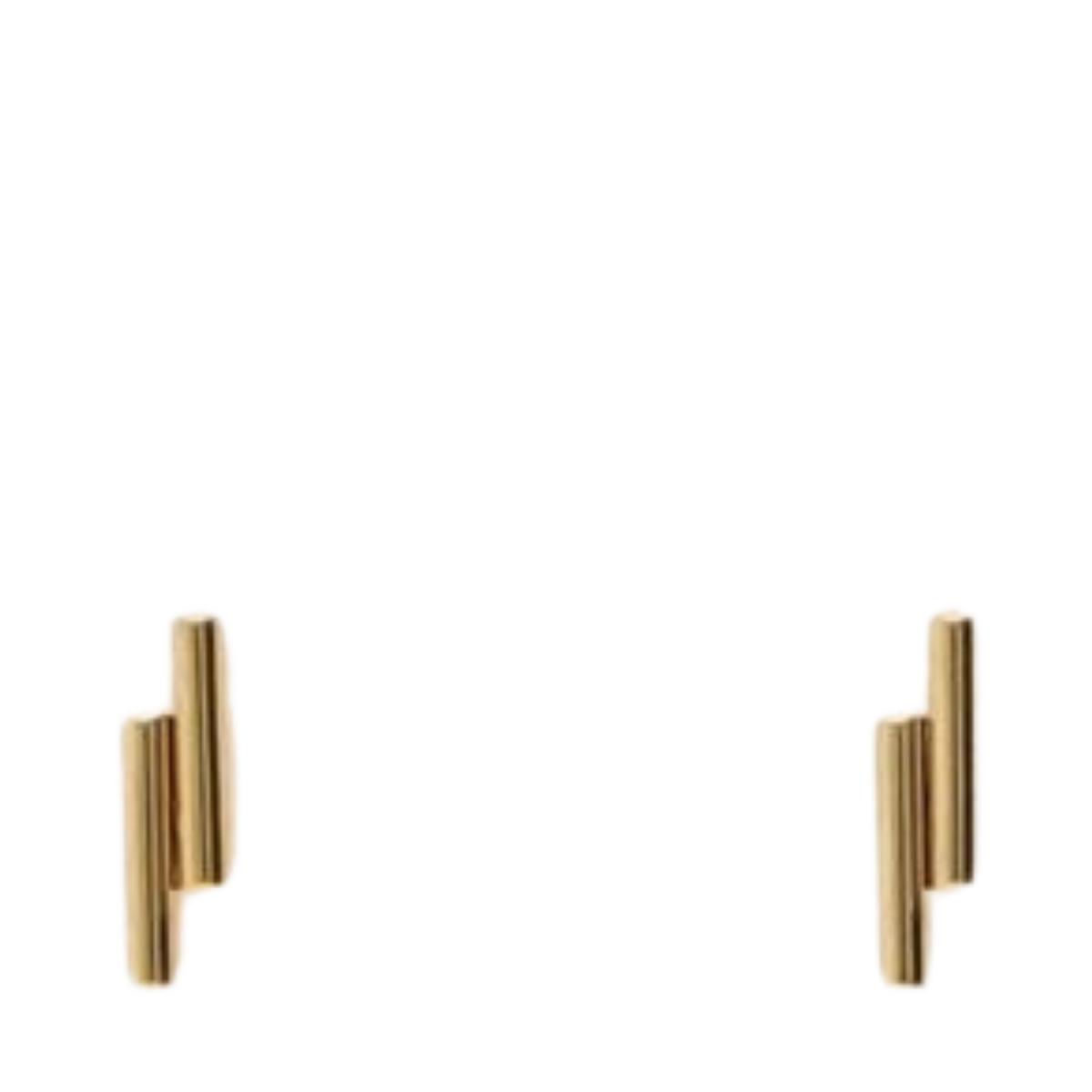 Studs twee staafjes - 1200 Gold