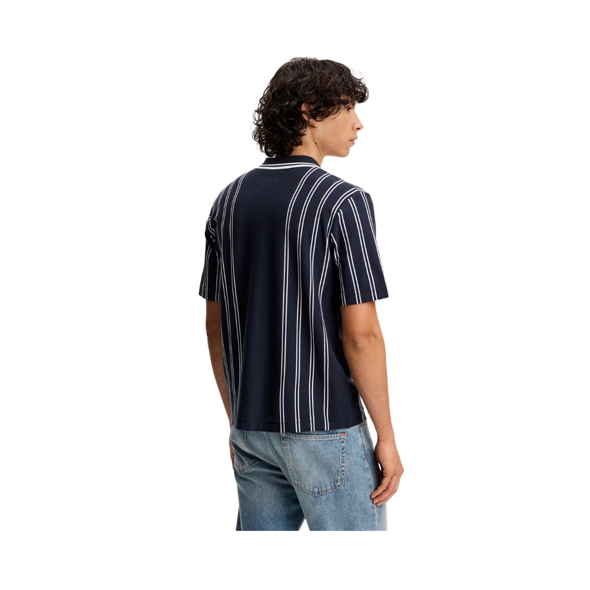 Rue Knit SS Shirt - Navy