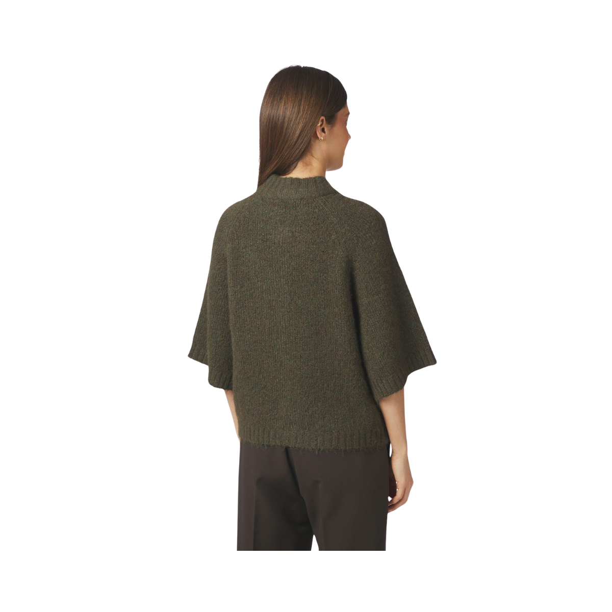 Benuta Fluffy Knit Cardigan - Army
