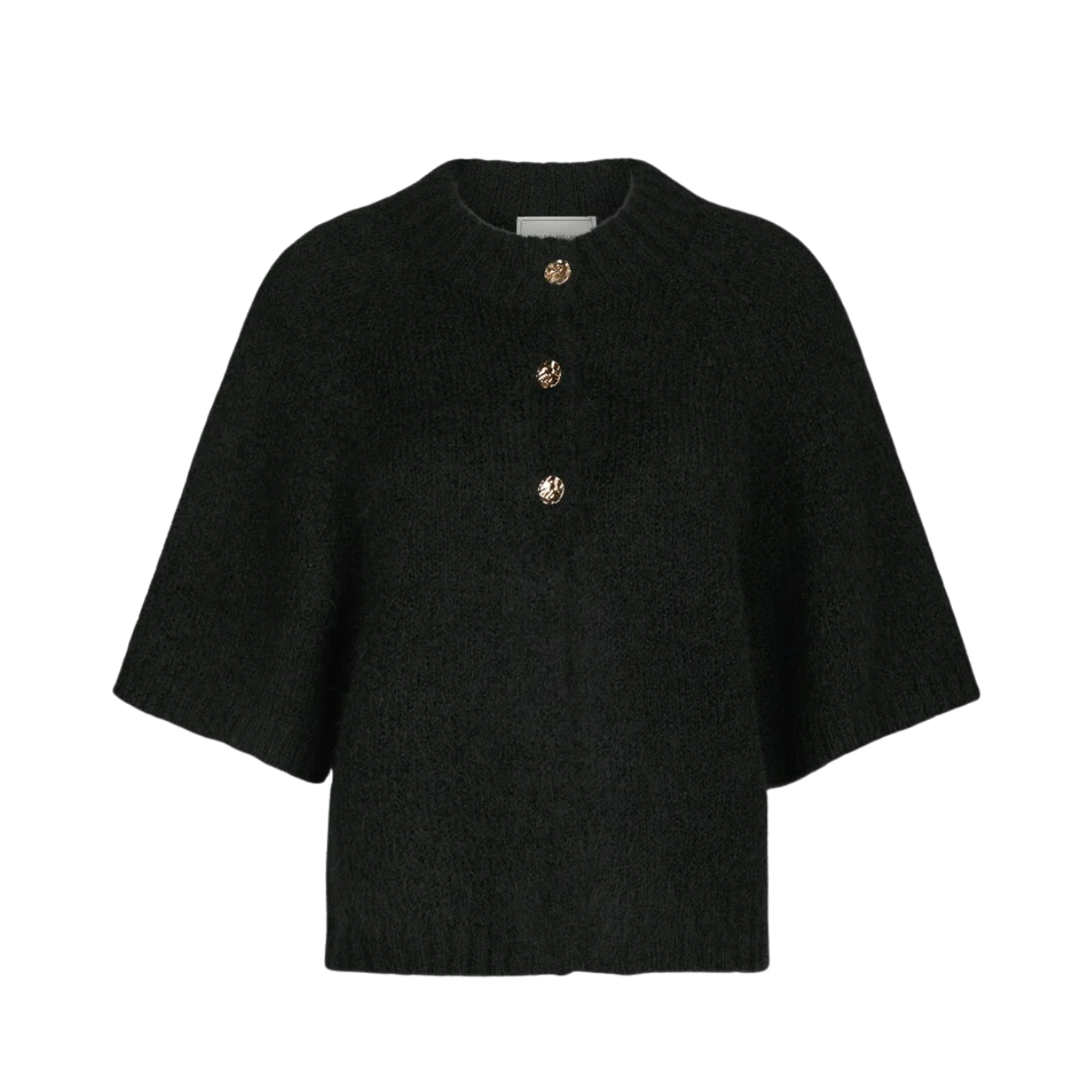 Benuta Fluffy Knit Cardigan - Black