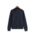 Sacker Rib Half-Zip Sweatshirt - Navy