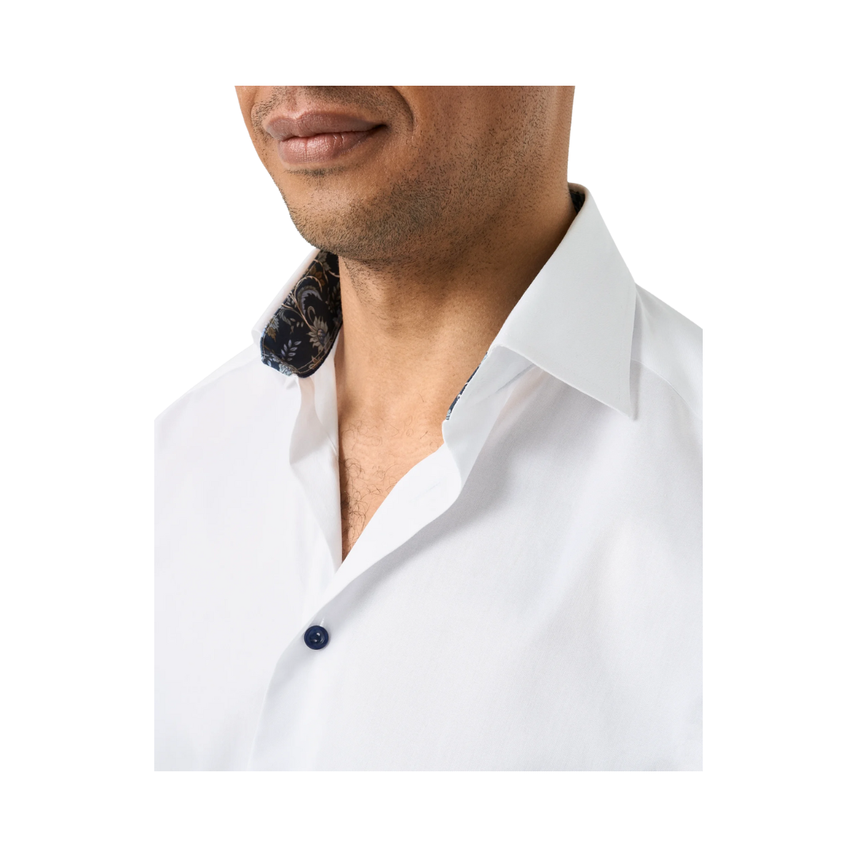 Floral Effect Signature Twill Shirt - White