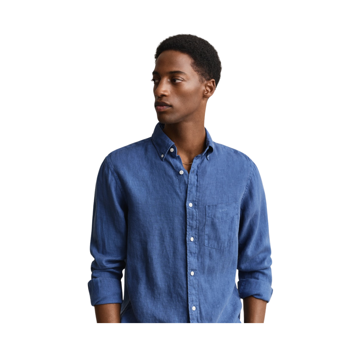 Gmnt Dyed Linen Shirt - VINTAGE BLUE