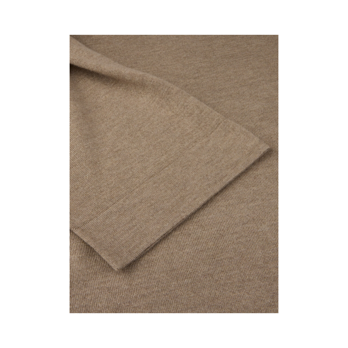 T-shirt Knitted Crew Neck - Beige
