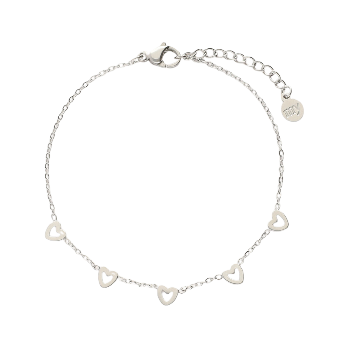 Bracelet hearts - Silver