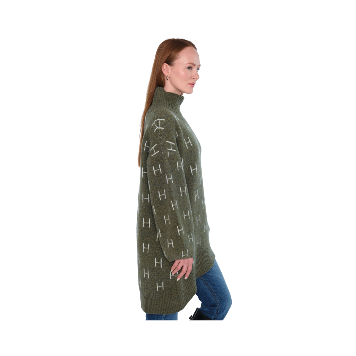 Fam Long Sweater - Winter Moss