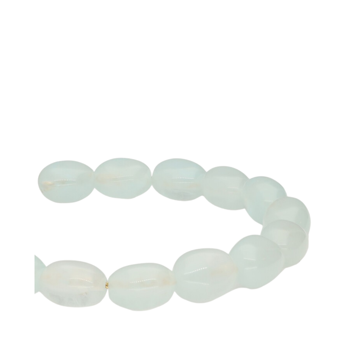 Bracelet Beads Light Blue - Gold