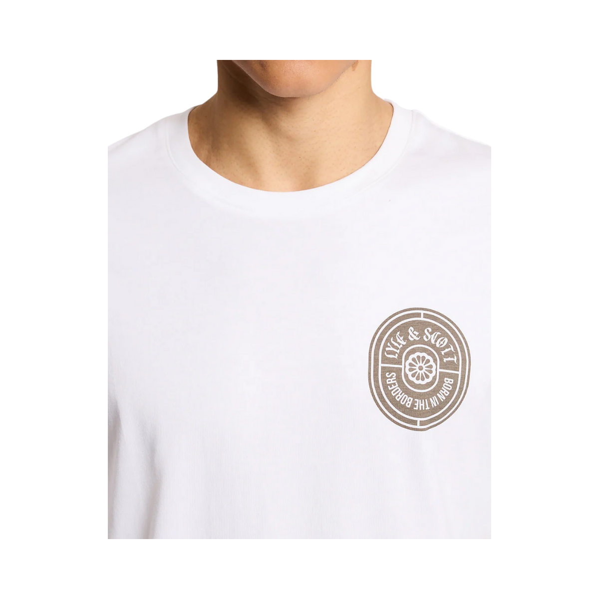 Borders Label Graphic T-shirt - White