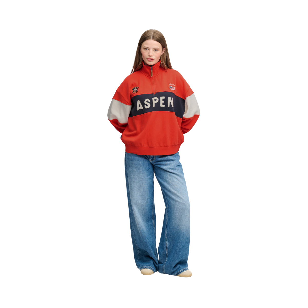 Preppy Ski Half Zip - OMG Apple Red