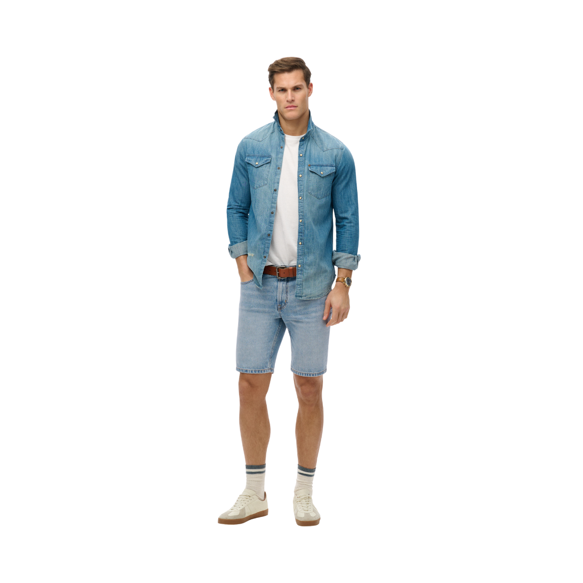 Vintage Straight Short - Fairfield Light Blue